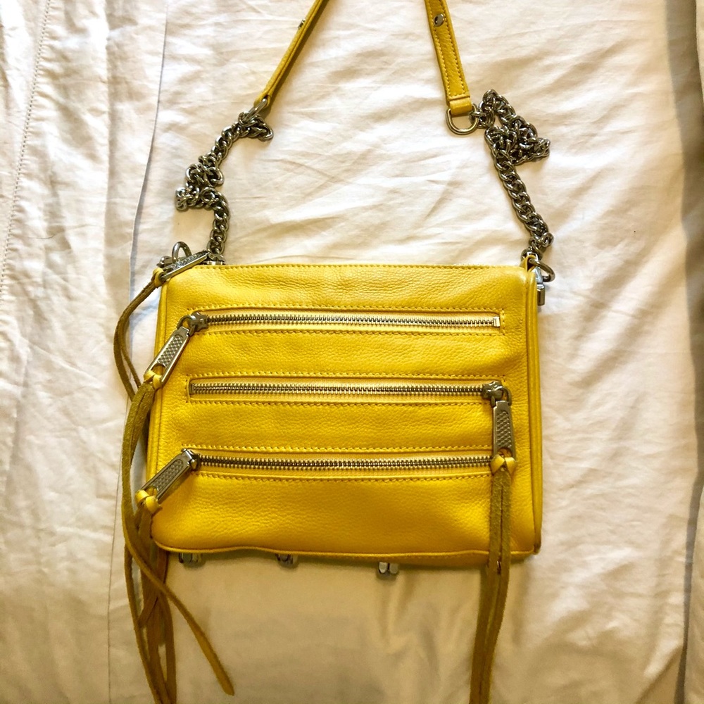 Rebecca Minkoff 4 Zip Crossbody - Yellow